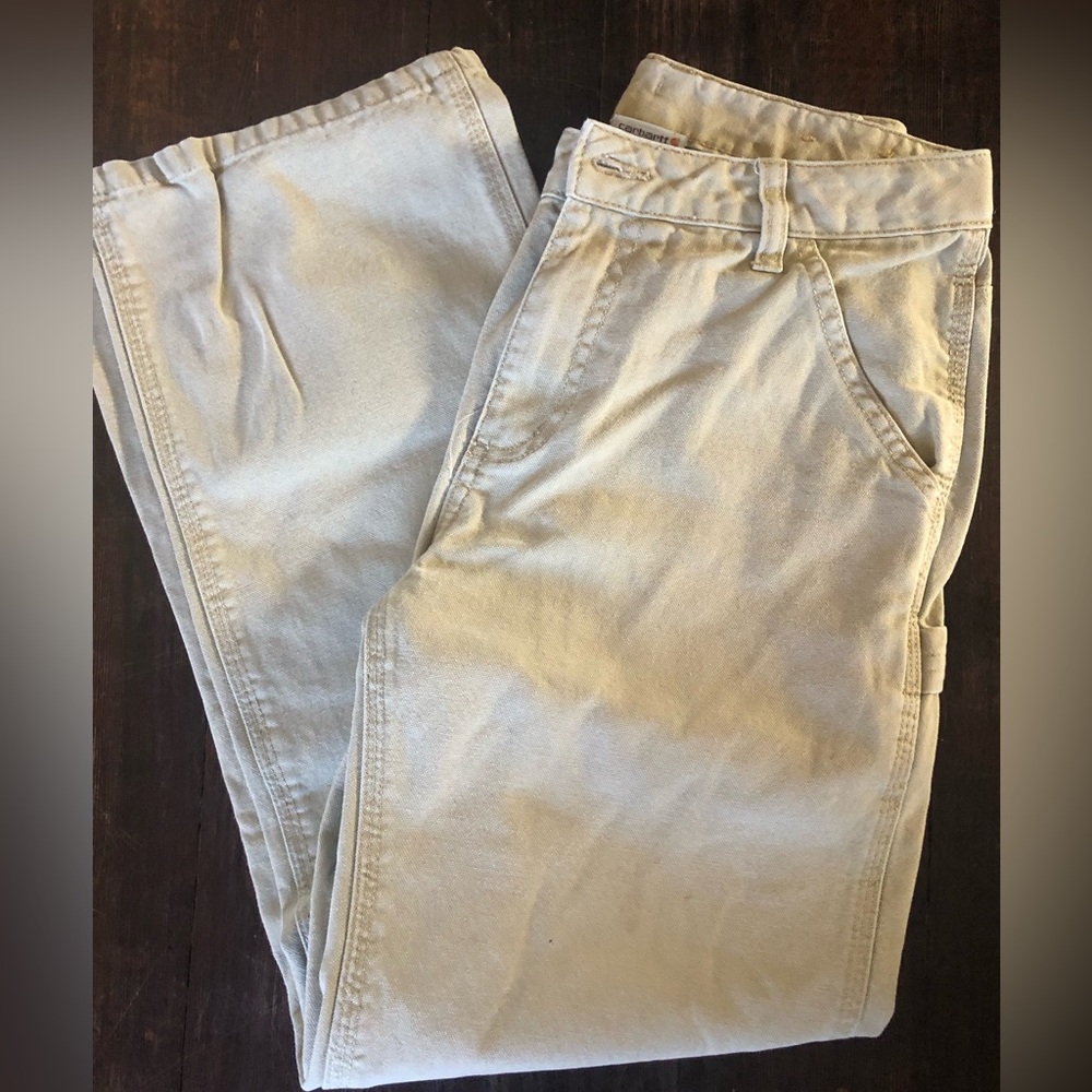 Boy’s Tan Carhartt work Pants Size 14